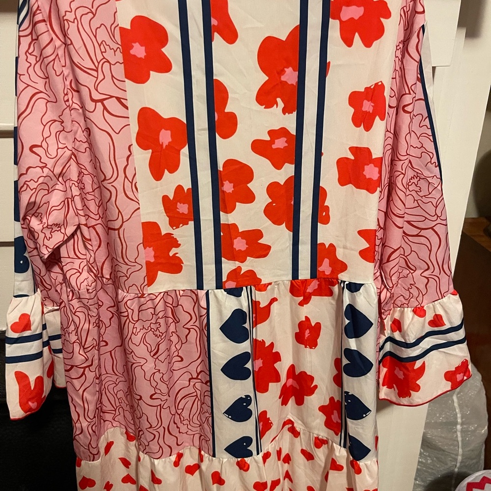 Colorful Heart Patterned Dress - Picture 2 of 3